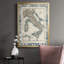 Carte encadrée de l'Italie, reproduction encadrée de qualité supérieure - prête à être accrochée-88100484-88100478