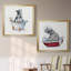 «Bathing Beauty I», ensemble de 2 reproductions d'art encadrées-258997722-258997701-258997723