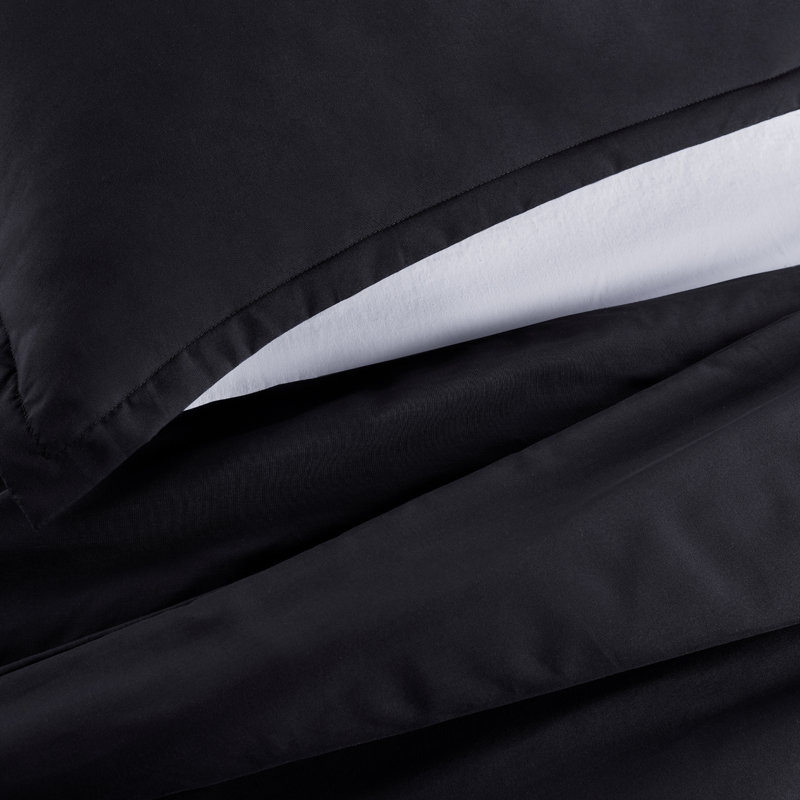 Black Twin/Twin XL Hypoallergenic Duvet Cover Set
