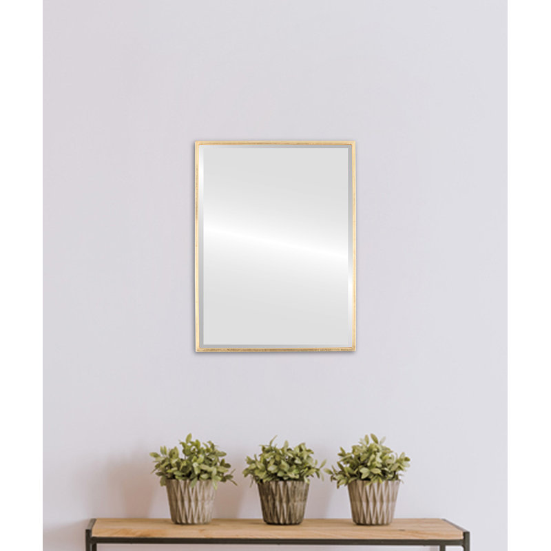 Bugarin Rectangle Mirror, 24.62" H x 30.62" W, Matte Black