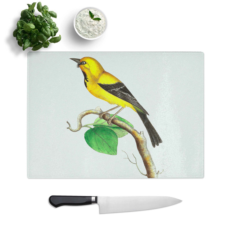 Glass Lesser Banana-Bird by George Shaw Chopping Board, 39 cm W x 28.5 cm L