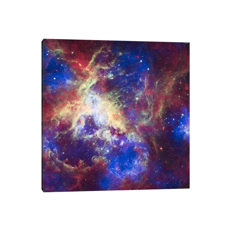 Tarantula Nebula (Spitzer Space Observatory) by NASA - Wrapped Canvas Print, 30.48 cm H x 30.48 cm W