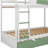 Wooden House Style Twin Over Twin Convertible Bunk Bed With Slide And Trundle