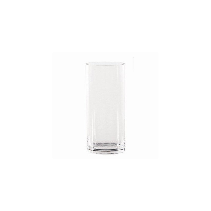 Vase de table en verre Nikiesha, H 7,50 po x l 3,50 po x P 3,5 po