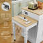 Îlot de cuisine 78,74 po en bois massif avec table de salle à manger extensible et rangement, chariot de cuisine mobile avec roues verrouillables-366597787