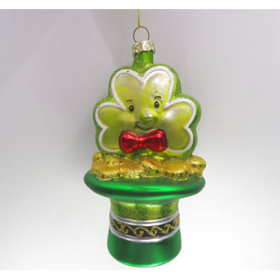 4.75'' Glass Hanging Figurine Ornament