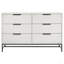 Commode de chambre blanche à 6 tiroirs Taraval