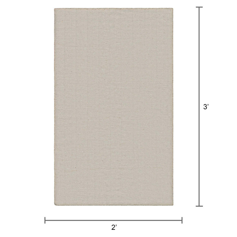 Chevron Indoor / Outdoor Rug, Rectangle 2' x 3'