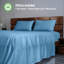 Ensemble de lit en draps 100% coton naturel Home Prides - satin de coton à densité de tissage 400-113839454-113839456