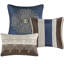 7 Piece King Bedding With Navy - Breathable Fabric Comforter Pillows-125166593