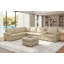 Canapé modulaire inclinable en cuir 132 po Hudson