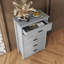 Commode de rangement en bois à 5 tiroirs Retro American Country-1696500812