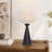 21.7" Oak Wood Base Table Lamp