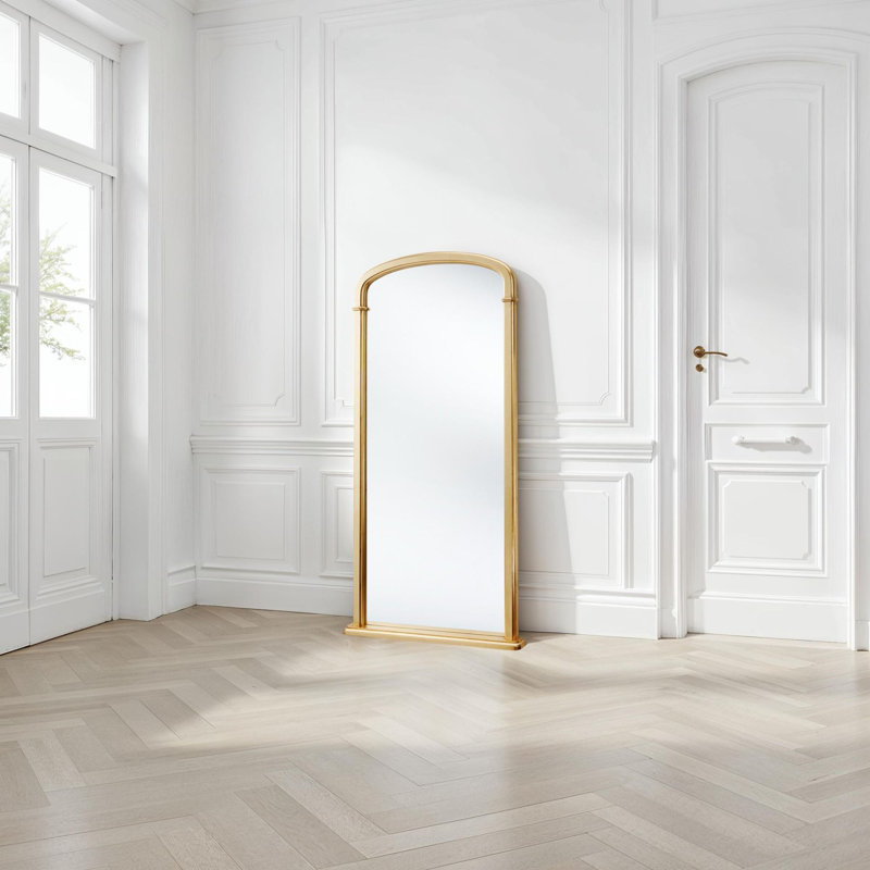 Refined Tall Georgian Mirror, Gold