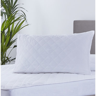 Martex Health and Wellness Microfresh Quilted 100% Cotton Envelope Pillow Protector