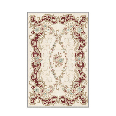 Luxurious 3D Printed Woven Carpet, 55.1 x 86.6 inches | 100% Polyester, Antibacterial, Machine Washable | Non-Slip PVC Felt Dot Underside, 0.3 in Pile Height | Perfect for Living Room, Bedroom & Home Decor