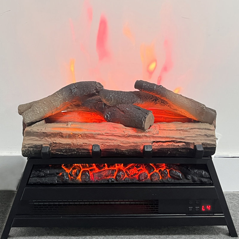 23 Inch Infrared Electric Fireplace, 3D Log Insert, 1500W Heat, 5000 /H, Adjustable Flame, 11 Temperature Options, Remote, /Ul , Garage Settings, Remote Control, Home Use