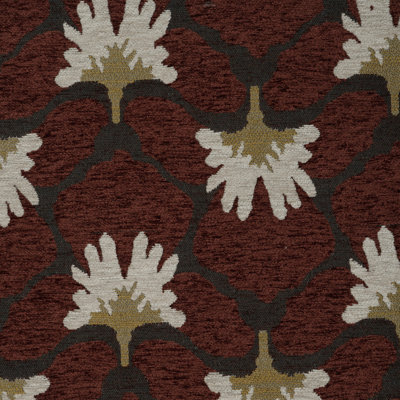 Tissu chenille floral à batterie Chelsea
