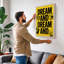Dream and Dream Typography - Wrapped Canvas-614258719-614258705