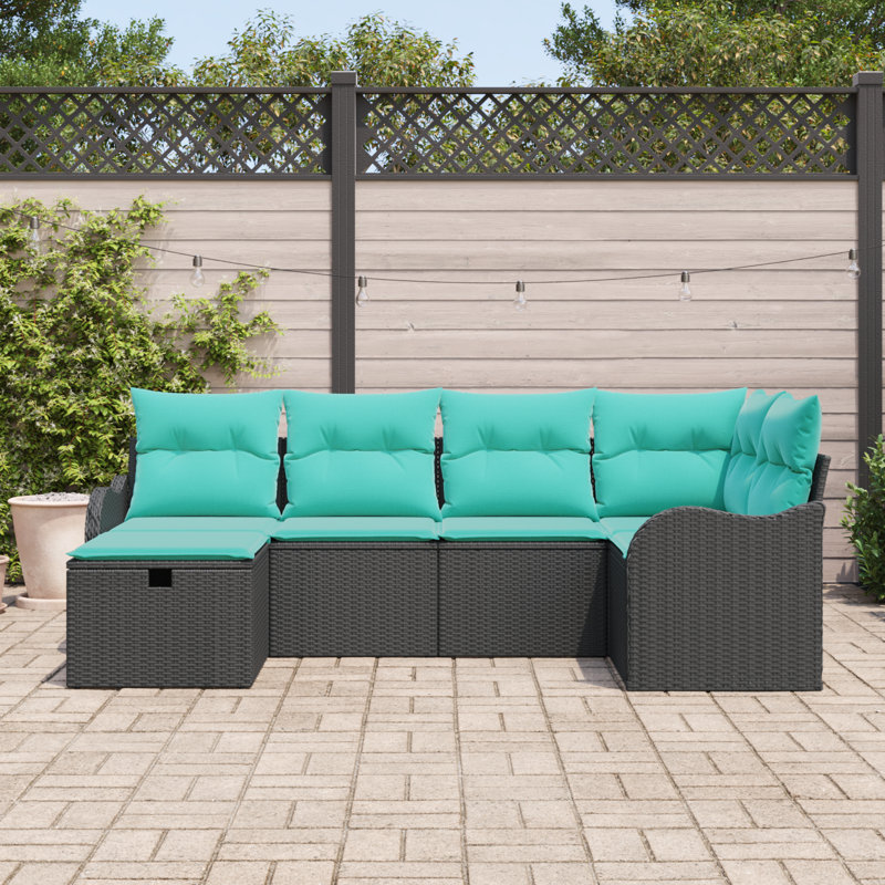 Ensemble de canapé de jardin avec coussin 6 pièces vidaXL