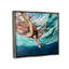 «Splashing Sea Turtle Diving Under Ocean Surface» par Stacy Gresell - Peinture-75750048-75750051