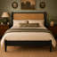 Structure de lit Bolton Queen Boho-133600074