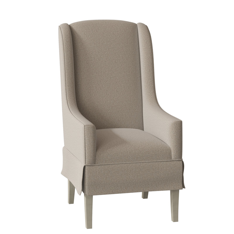 Fauteuil à oreilles rembourré Reed, 9508 sable, Noisette