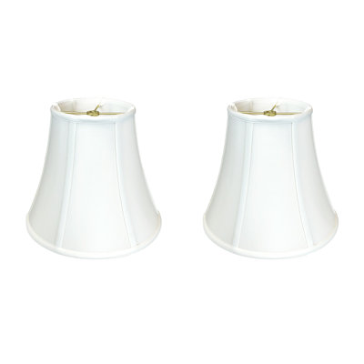 Royal Designs, Inc. BSO-704-14WH-2 True Bell Basic Lamp Shade, 7 x 14 x 11.5, White, 2-Pack