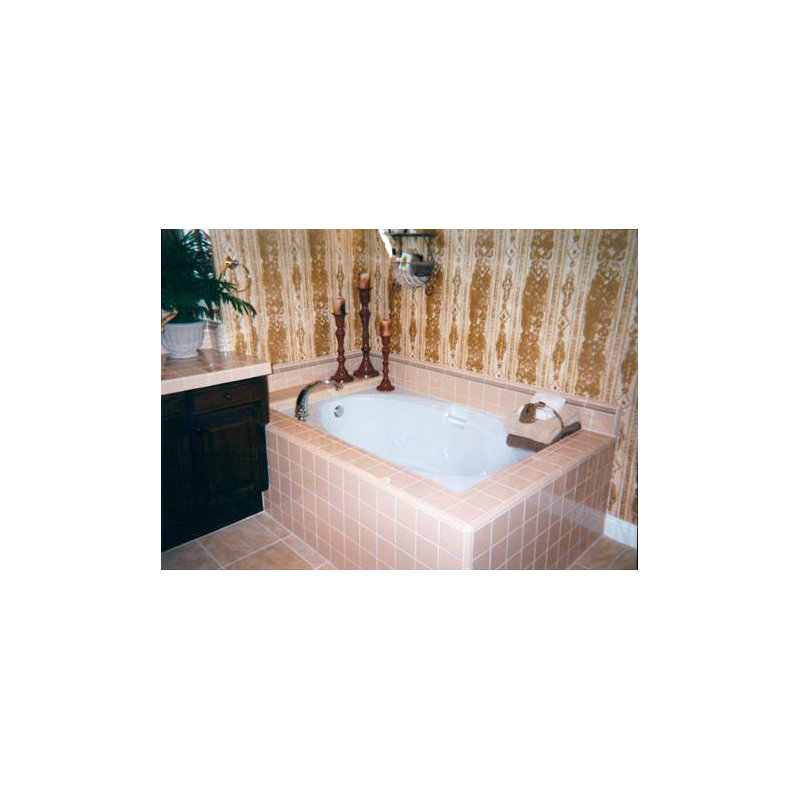 Baignoire en acrylique 60 "x 42" Builder, Biscuit