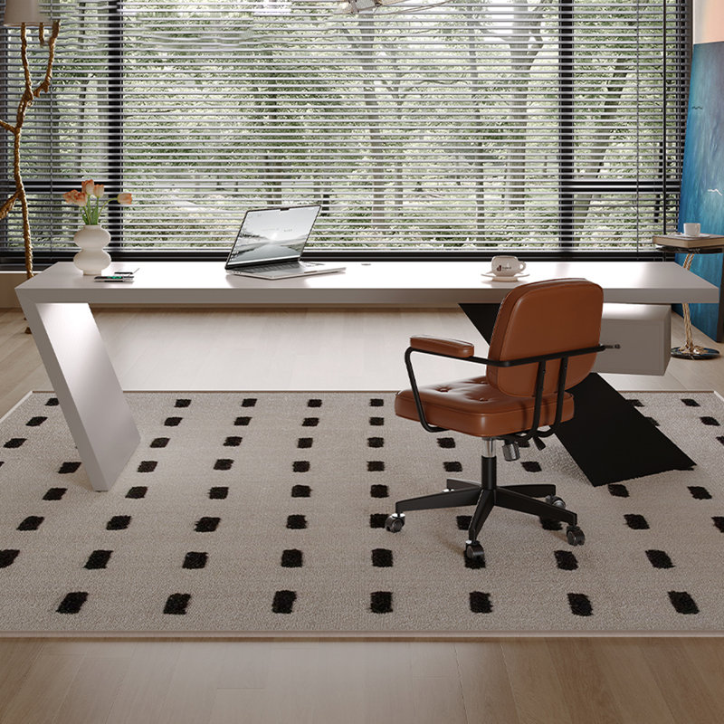 White Rectangular Solid Wood with 1 drawers writing desk, Computer desk, 29.53" H x 86.61" W x 31.5" D, Right Hand Return