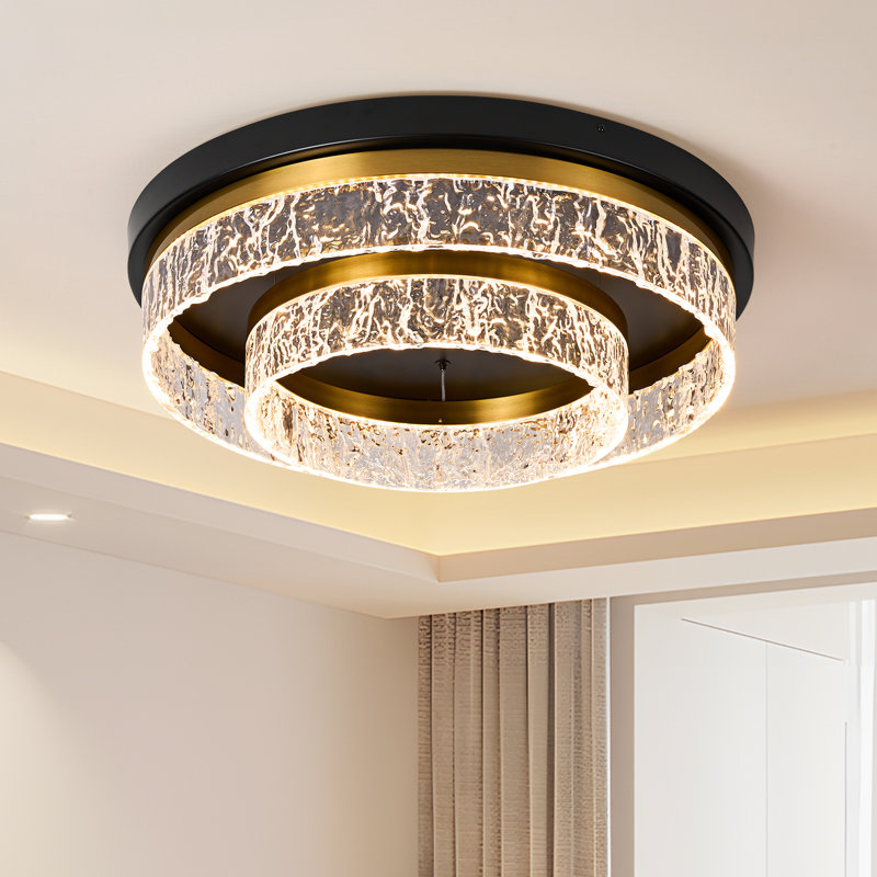 Plafonnier moderne à DEL noir