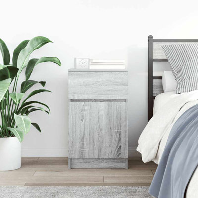 Bedside Cabinet 39X35x65 Cm Engineered Wood