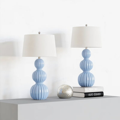 Sabb Ceramic Table Lamps with Linen Shade