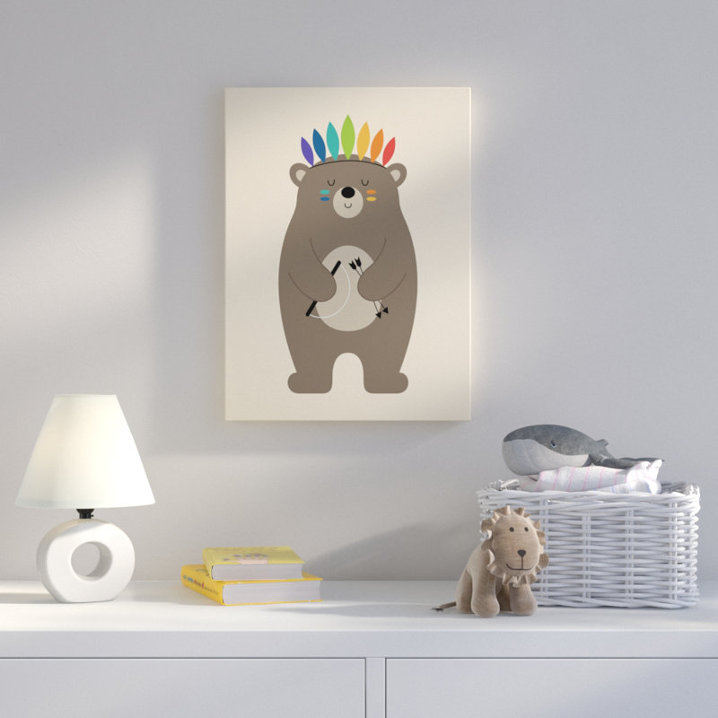 Art sur toile Anja «Be Brave», H 19 po x l 14 po x P 2 po