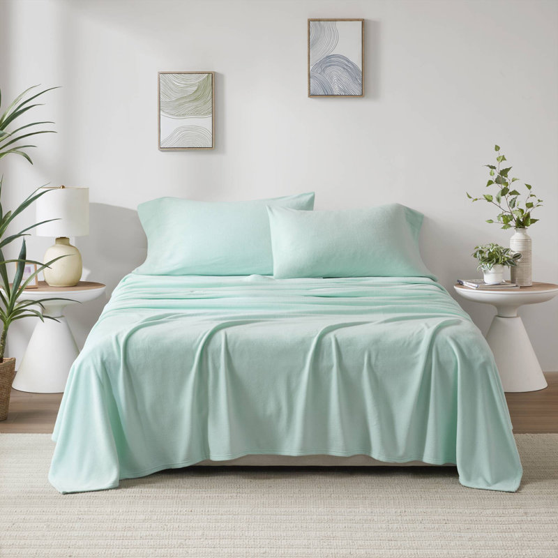 Ensembles de literie doux, Turquoise, Housse de couette double + 4 pièces supplémentai