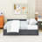 Full Size Linen Upholstered Daybed with Semi-Closed Design and Dual Storage Drawers-1715037454