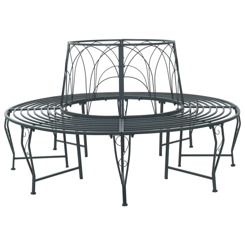 Outdoor Bench, Silver Grey