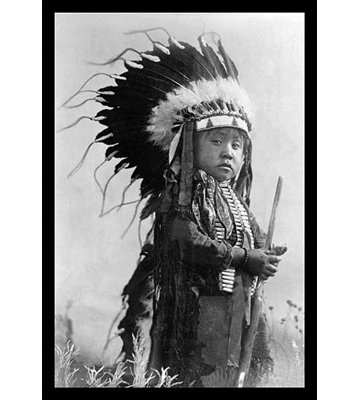 « a cheyenne warrior de l’avenir », reproduction de photo