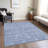 Machine Washable Indoor/Outdoor Chantille ACN1133 Denim Rug-109490168