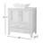 Kylina 30" Gray Modern Free-standing 2-drawer & 2-door Vessel Sink Bathroom Vanity Set