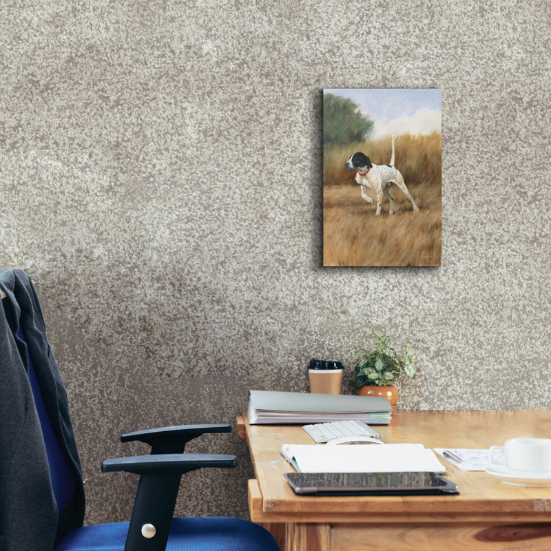 «Hunting Dog 2» par James Wiens, art mural sur toile, H 18 po x l 12 po