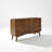 Mid Century Modern Sideboard Buffet Cabinet with Two Doors and Three Drawers, Storage Console Table for Kitchen Dining Living Room Entryway, Walnut Finish