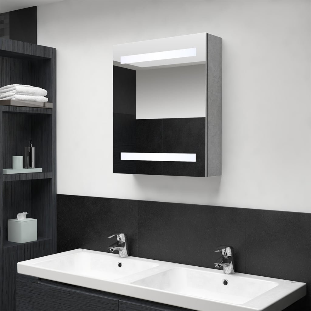 Sigismund 50cm x 60cm Surface Mount Mirror Cabinet with LED Lighting