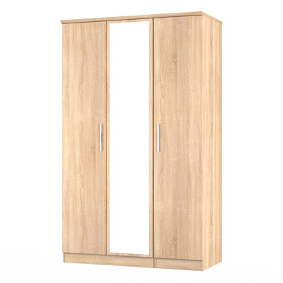 Borgeson Triple Mirror Wardrobe 