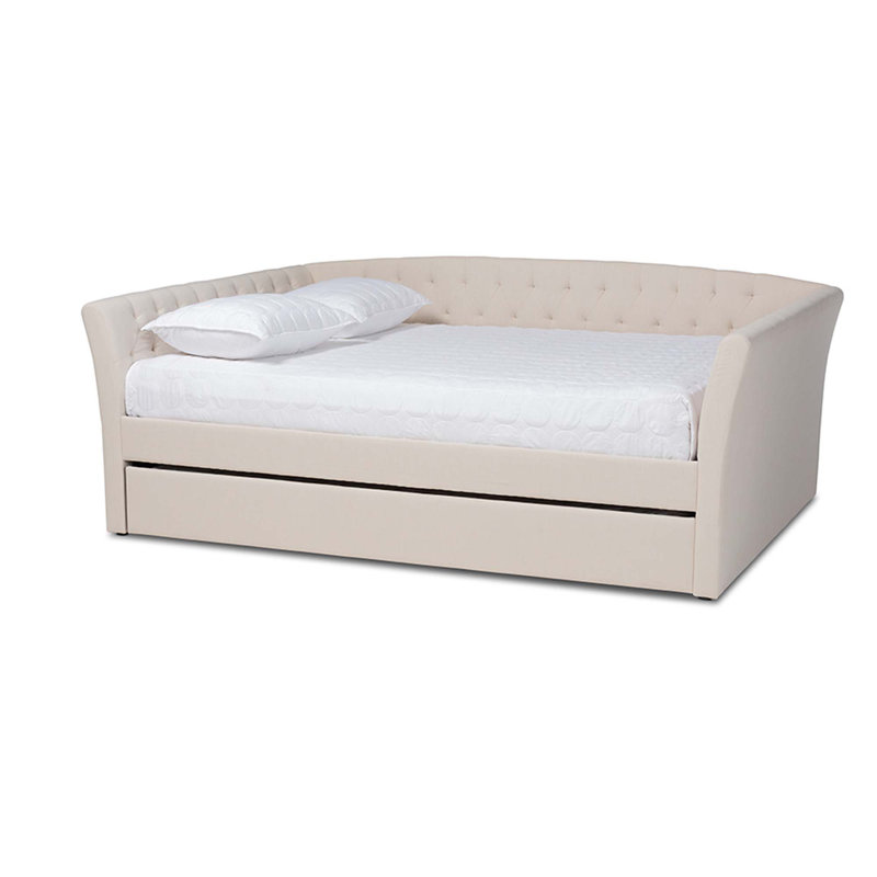 Lit de jour avec couchette Earnest, Beige, Double