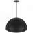 24" Diameter Integrated LED Black Pendant