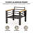 7-Person Aluminum Outdoor Patio Modular Seating Group With Removable Cushions