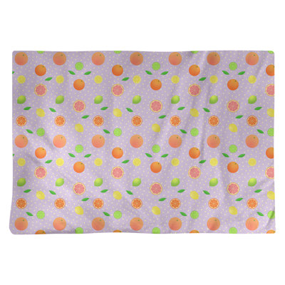 Napperon en coton 18 po Citrus fruit