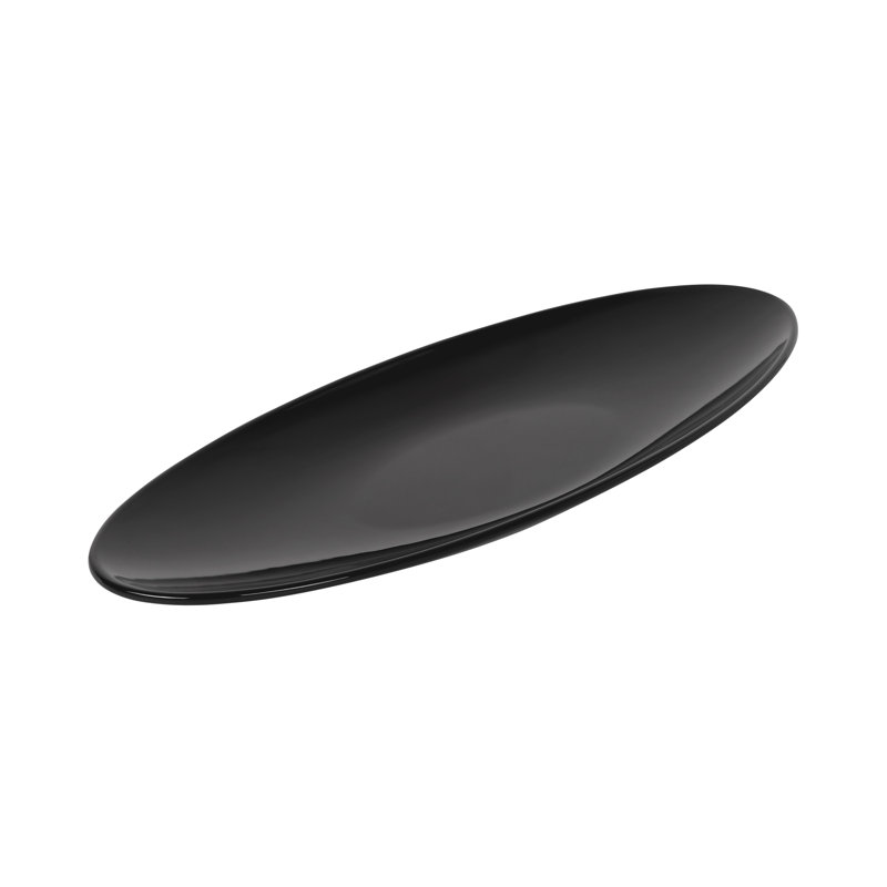 Elite Global Solutions Moderne Melamine Platter, Black