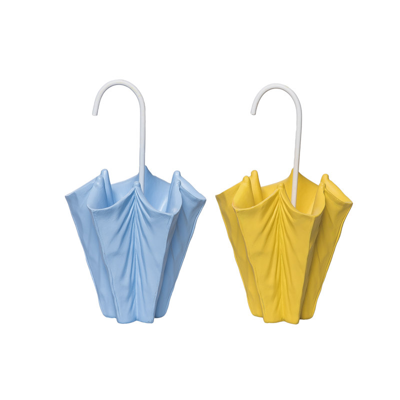 Vase en résine pour parasol, bleu, plastique, ensemble de 2, plateau de table, salon, printemps, décoration intérieure